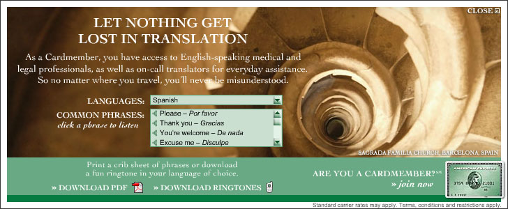 American Express Translation Services